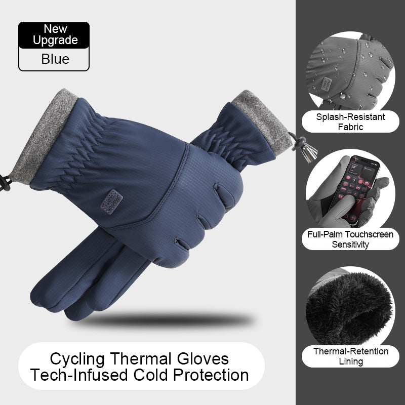 Winterfleece-gefütterte, wasserdichte Touchscreen-Handschuhe