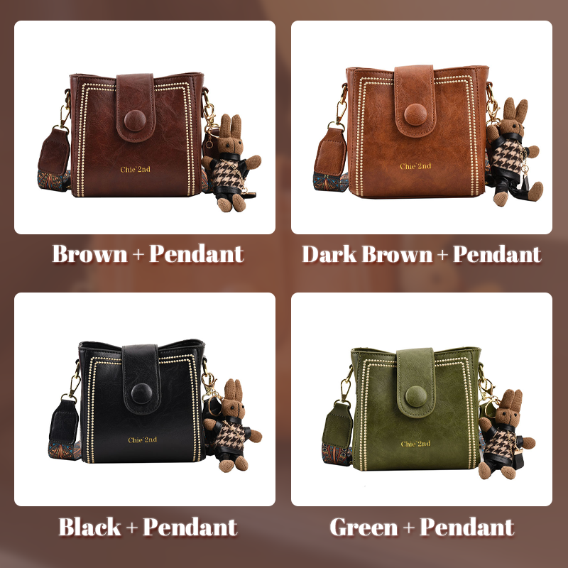 Vielseitige Retro-Eimertasche