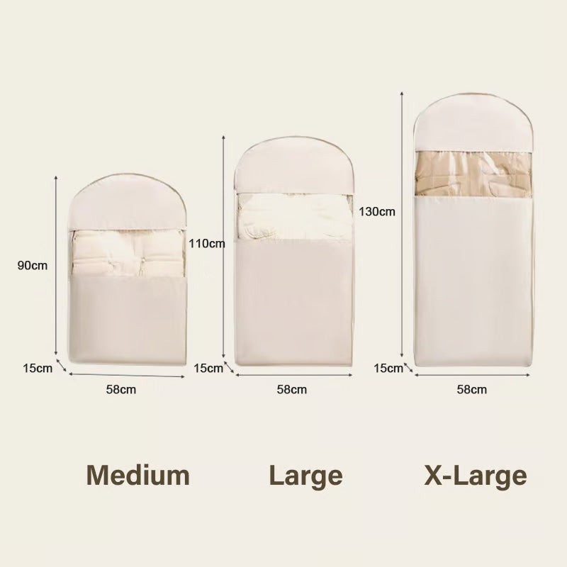 🔥2025 SALE - Platzsparender hängender Kleidersack mit selbstkomprimierendem Reißverschluss