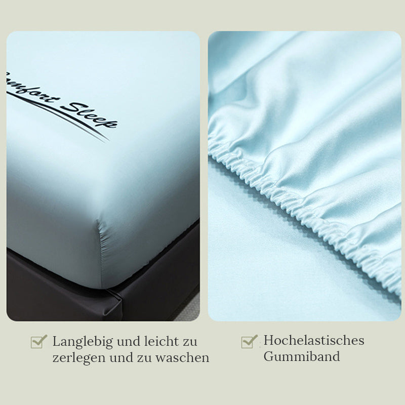 Staubdichtes Spannbettlaken aus Eisseide