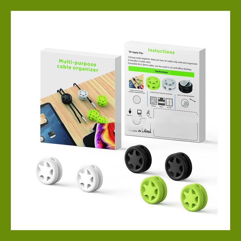 Selbstklebender Kabeltisch-Organisator