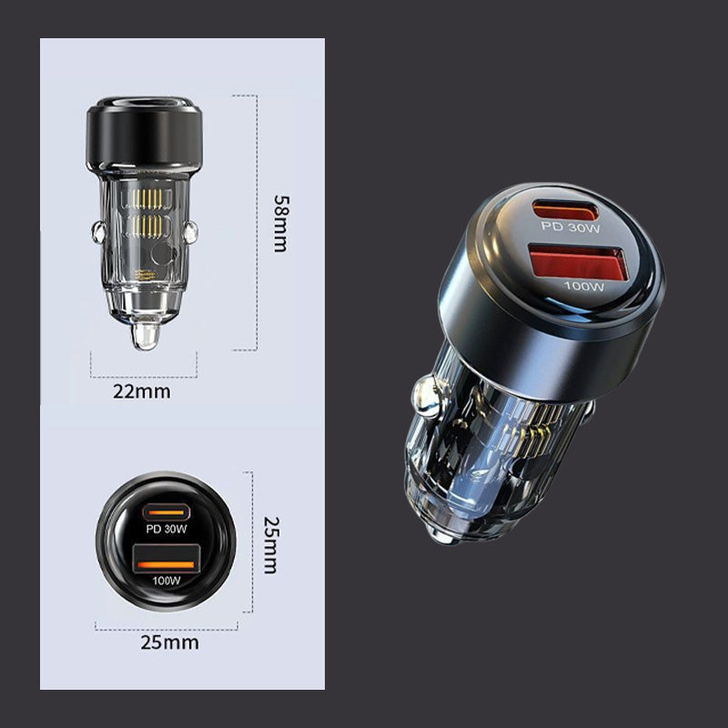 30-W-Doppel-Schnellladeanschluss für das Auto - bequemes Aufladen unterwegs 🚗⚡