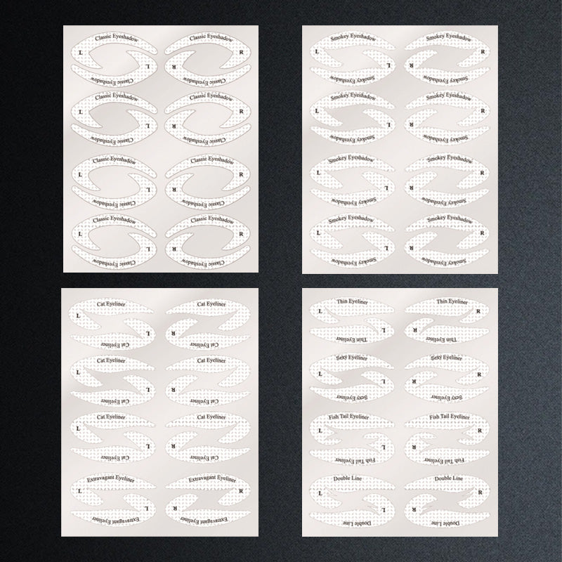 Lidschatten-/Eyeliner-Makeup-Schablonenaufkleber