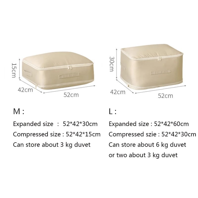 Kompressionsbeutel für Bettdecken mit großem Fassungsvermögen