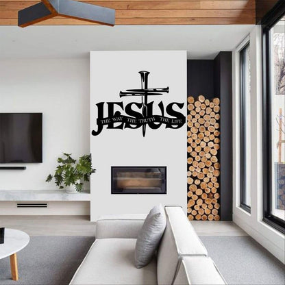 (🎁Letzter Tag 49% OFF)🔥Jesus & Kreuz Design Wandkunst - ⌛Limited Handmade Series