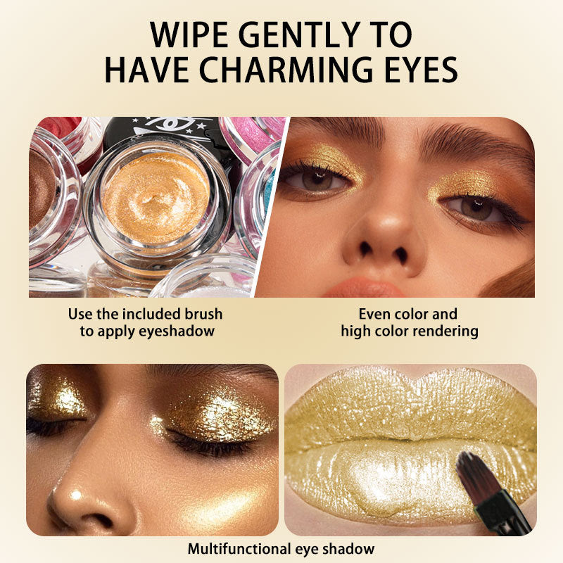 6-Farben-Perlmutt-Lidschatten