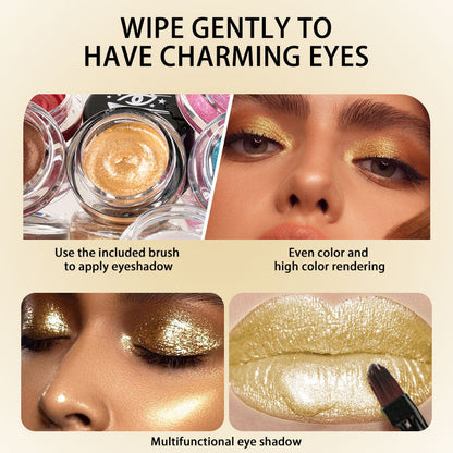 6-Farben-Perlmutt-Lidschatten