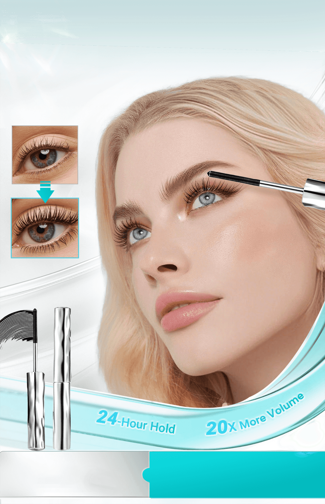 Mascara für lange, dichte Wimpern