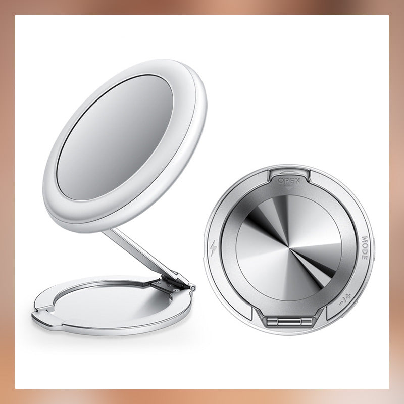 🌟 Vier-in-Eins Magnetischer Make-up Spiegelständer — Fixiere deine Schönheit, erleuchte jeden Moment! ✨