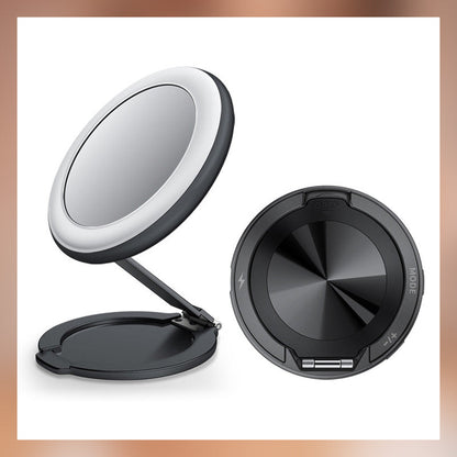 🌟 Vier-in-Eins Magnetischer Make-up Spiegelständer — Fixiere deine Schönheit, erleuchte jeden Moment! ✨