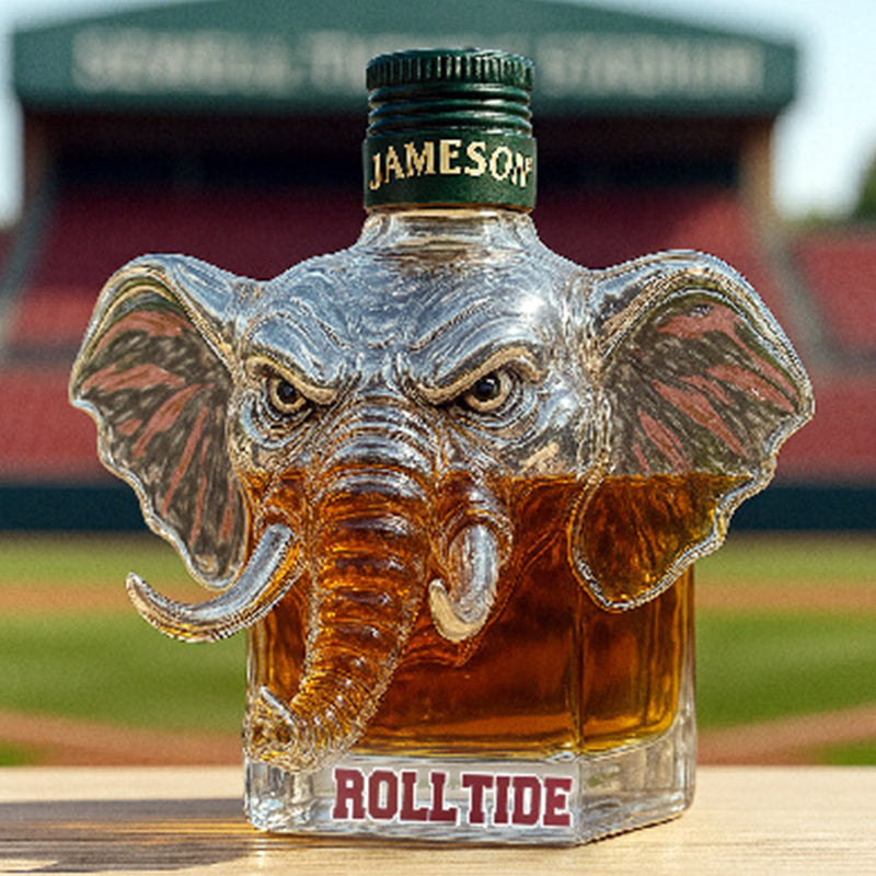 Majestätische Elefanten-Whiskyflasche