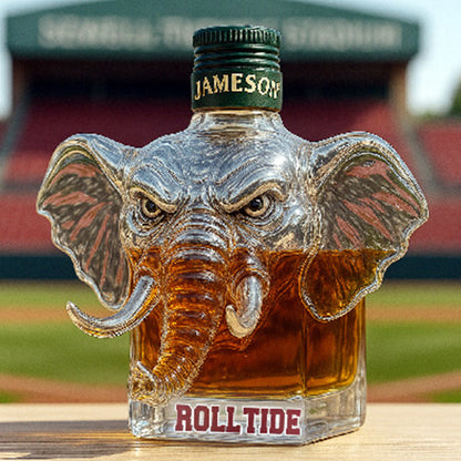 Majestätische Elefanten-Whiskyflasche