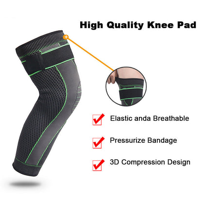 Gestrickte Radsport-Knieschoner mit langem Riemen