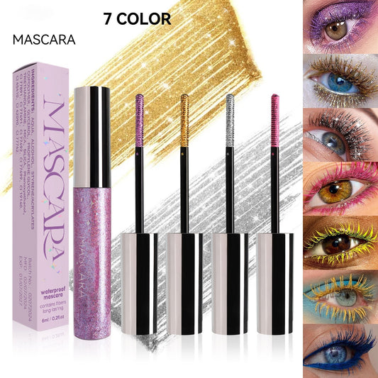Bunte Glitzer-Mascara