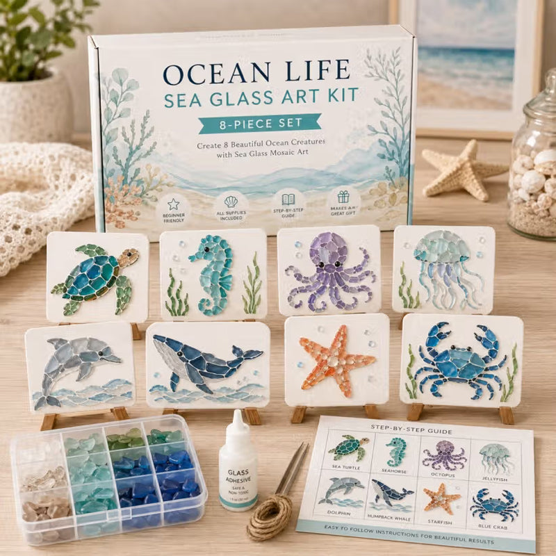 Hol dir die beruhigende Meeresbrise nach Hause 🌊 DIY Meerglas-Kunstset