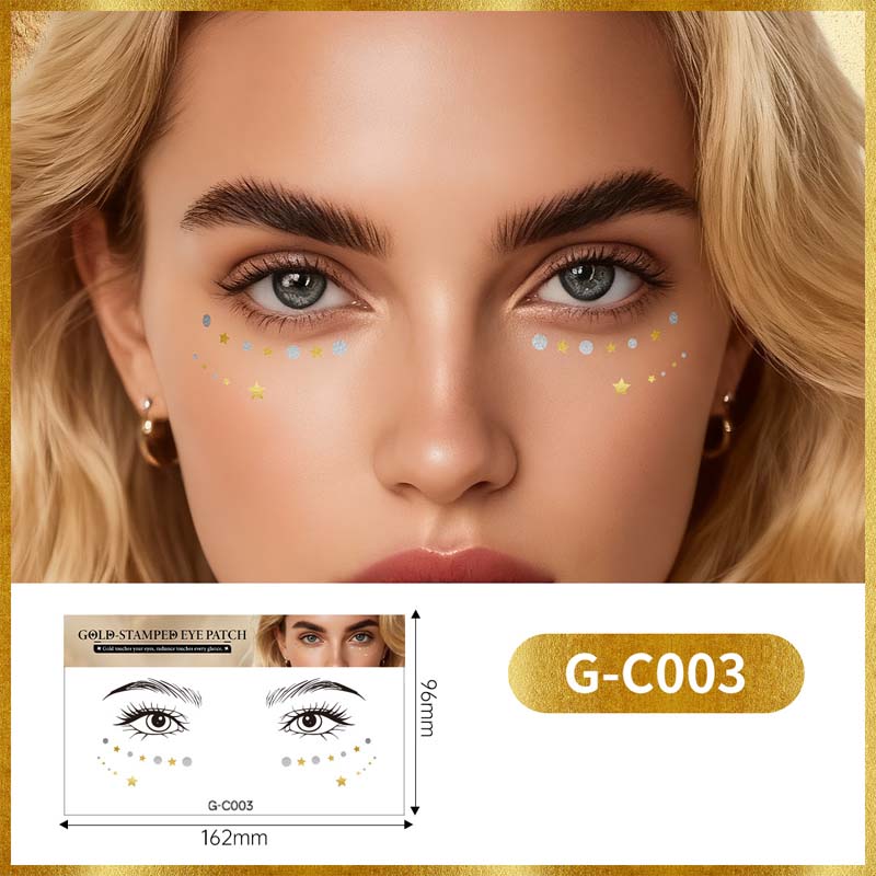 ✨💖 Glitzernde Augen-Tattoo-Aufkleber
