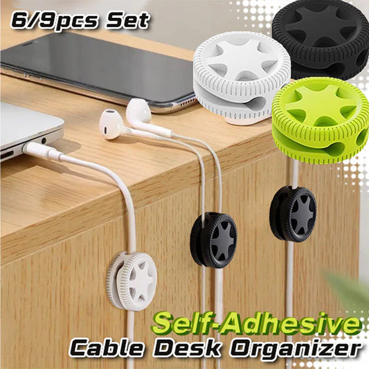 Selbstklebender Kabeltisch-Organisator