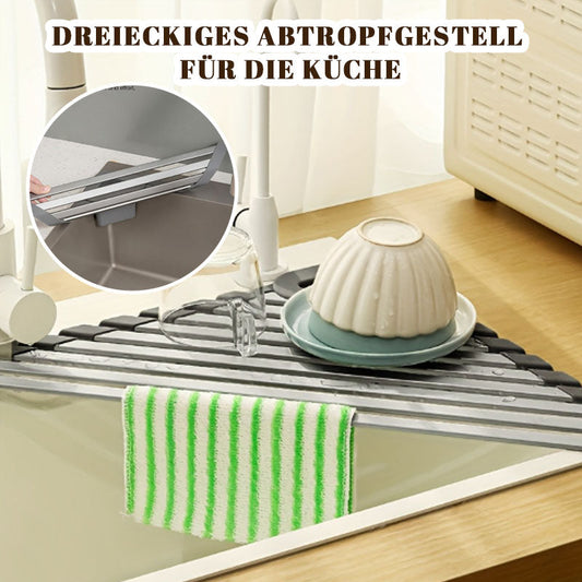 Dreieckiges Abtropfgestell für die Küche