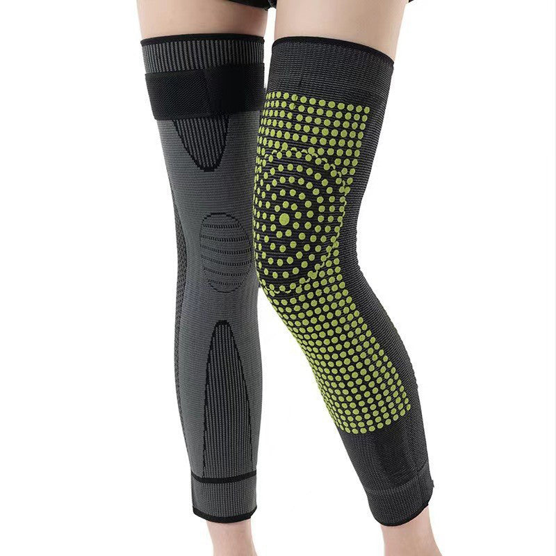 Gestrickte Radsport-Knieschoner mit langem Riemen
