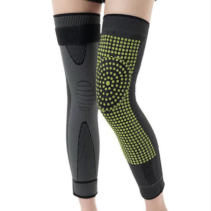 Gestrickte Radsport-Knieschoner mit langem Riemen