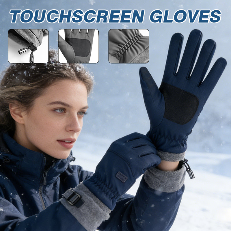 Winterfleece-gefütterte, wasserdichte Touchscreen-Handschuhe
