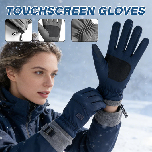 Winterfleece-gefütterte, wasserdichte Touchscreen-Handschuhe