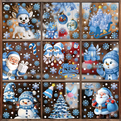 🎄 Statisch haftende Weihnachtsaufkleber · Doppelseitiger Weihnachtszauber