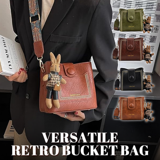 Vielseitige Retro-Eimertasche