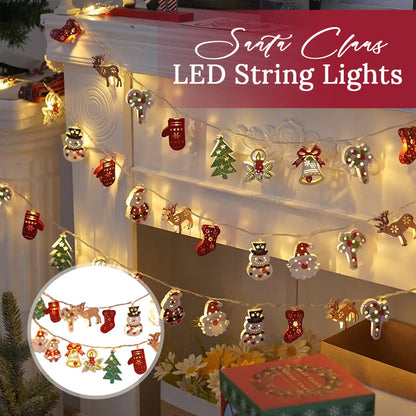🎄 Weihnachtsmann LED-Lichterkette – Festliche Weihnachtsdekoration