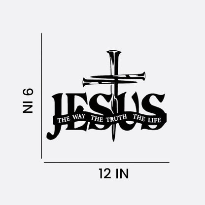 (🎁Letzter Tag 49% OFF)🔥Jesus & Kreuz Design Wandkunst - ⌛Limited Handmade Series