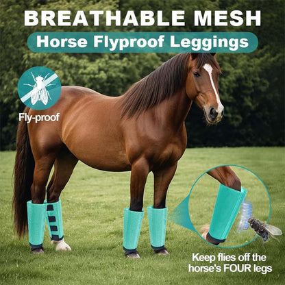 Atmungsaktive Mesh-Pferdefliegenschutz-Leggings 🐎✨