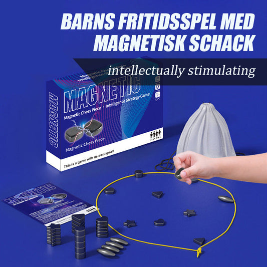 Kinderfreizeitspiele mit Magnetschach