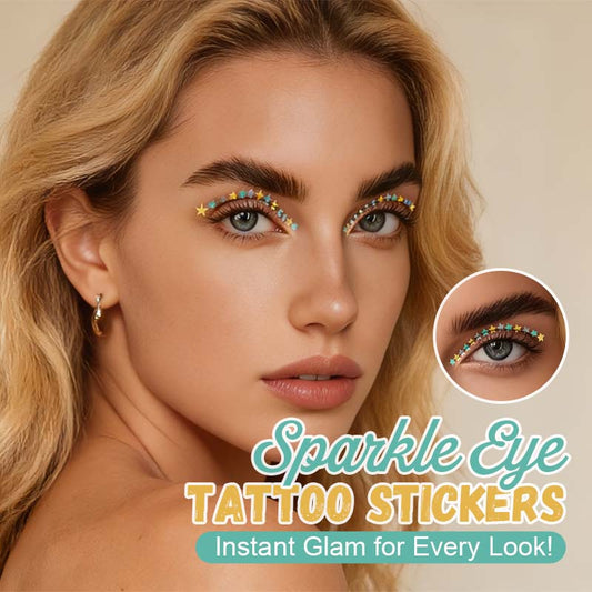 ✨💖 Glitzernde Augen-Tattoo-Aufkleber