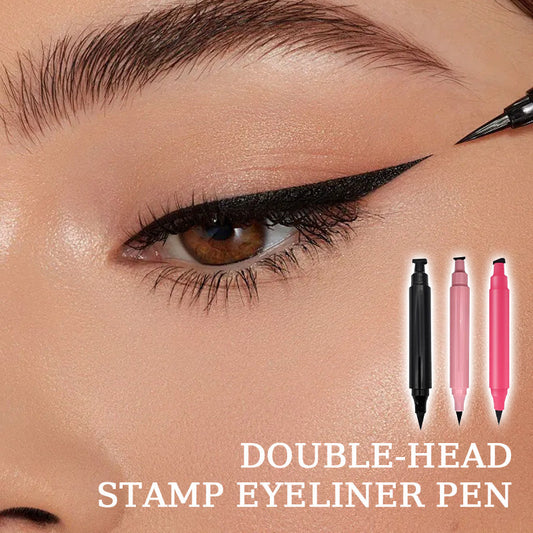 🌟 Doppelkopf-Stempel-Eyeliner-Stift - Kreieren Sie mühelos das perfekte Augen-Makeup! ✨