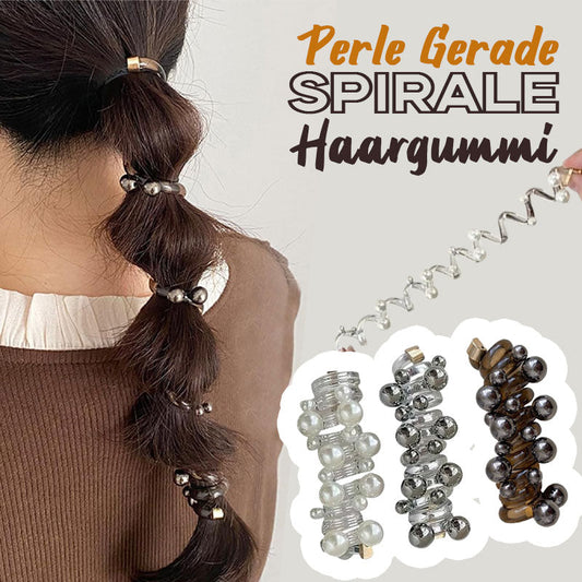 Perlen-Haargummi in Spiralform
