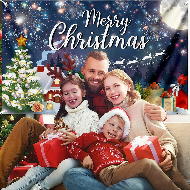 Szenenanordnung Weihnachtsgartendekoration