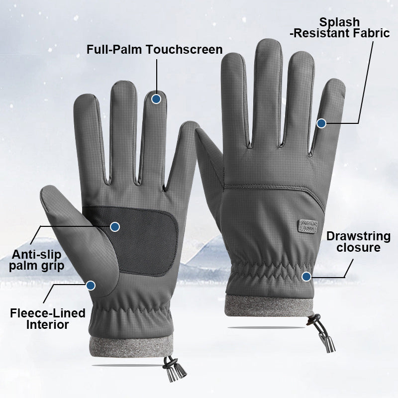 Winterfleece-gefütterte, wasserdichte Touchscreen-Handschuhe