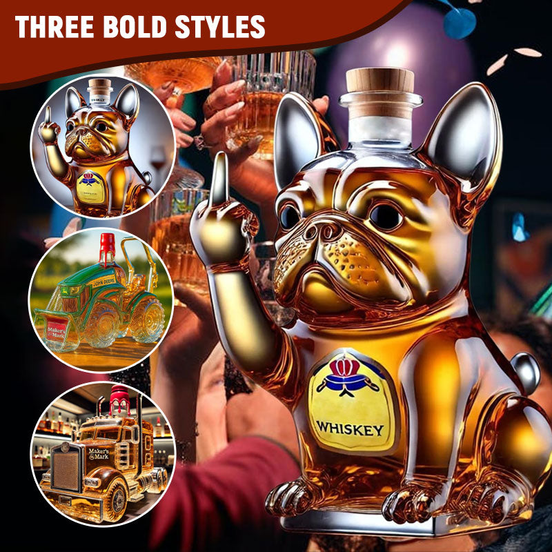 🥃Kreativ geformte Whiskyflasche