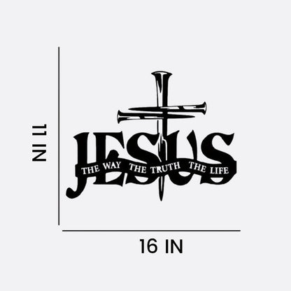 (🎁Letzter Tag 49% OFF)🔥Jesus & Kreuz Design Wandkunst - ⌛Limited Handmade Series