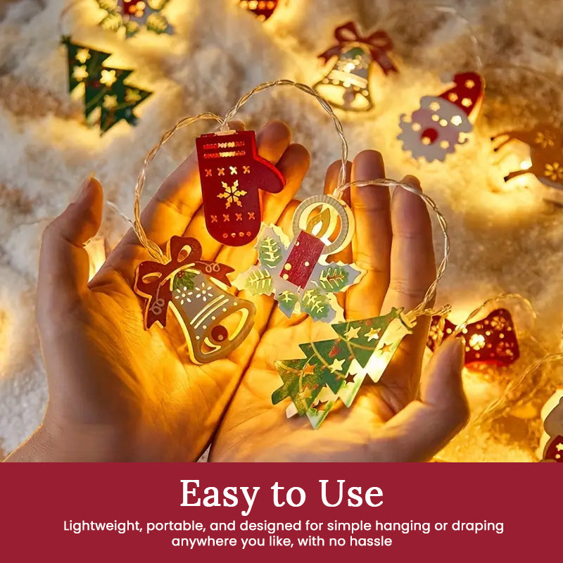 🎄 Weihnachtsmann LED-Lichterkette – Festliche Weihnachtsdekoration