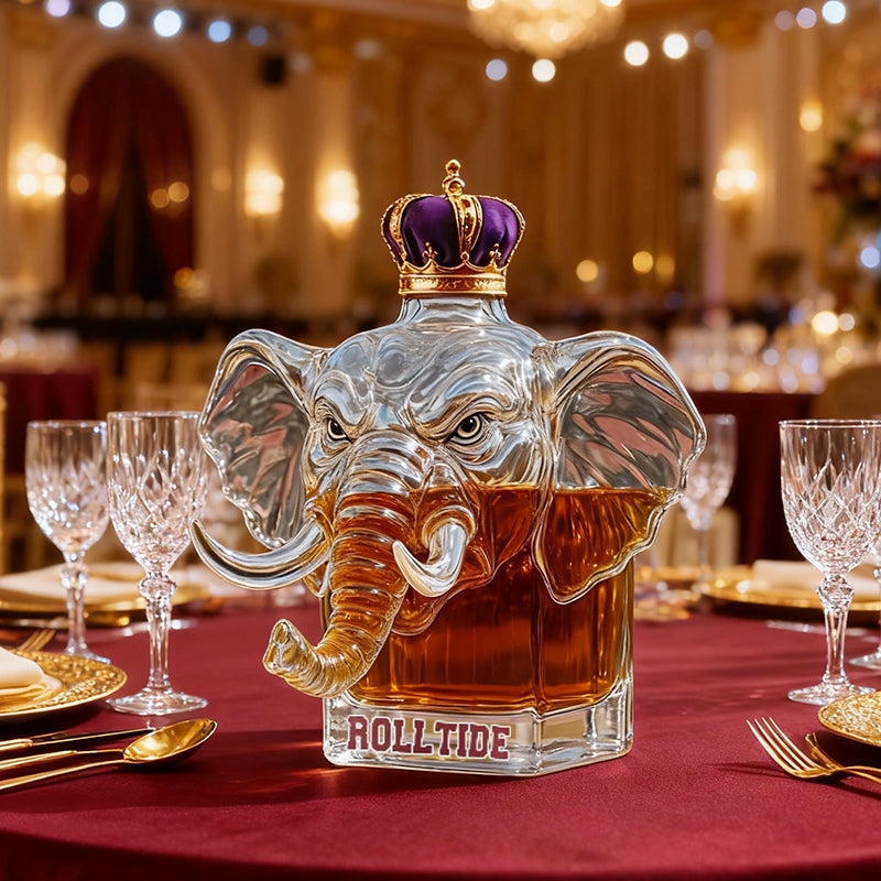 Majestätische Elefanten-Whiskyflasche