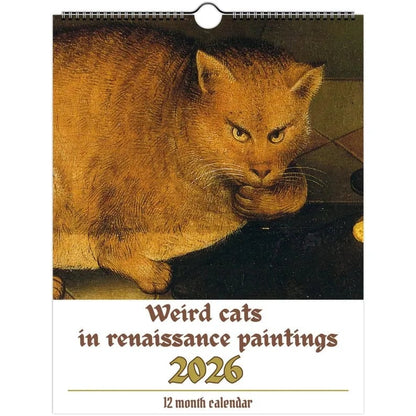 🔥Letzter Tag 49 % RABATT - 🗓️🎨 Treffen Sie die seltsamen Katzen in den Renaissance-Gemälden des Kalenders 2026