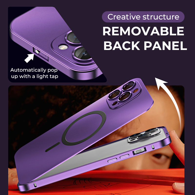 Einfache magnetische Handyhülle aus Metall für das iPhone