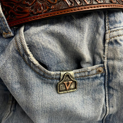 Westlicher Initialen-Schlüsselanhänger