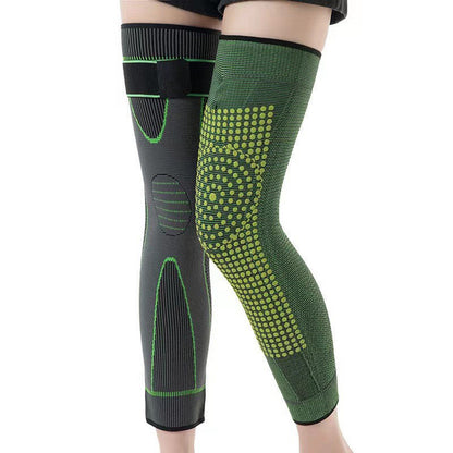 Gestrickte Radsport-Knieschoner mit langem Riemen