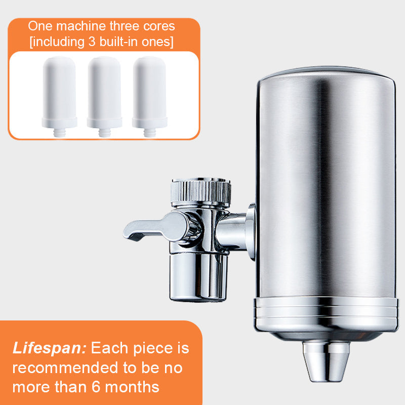 🔥 Installationsfreier Wasserfilter für Haushaltsarmaturen aus Edelstahl