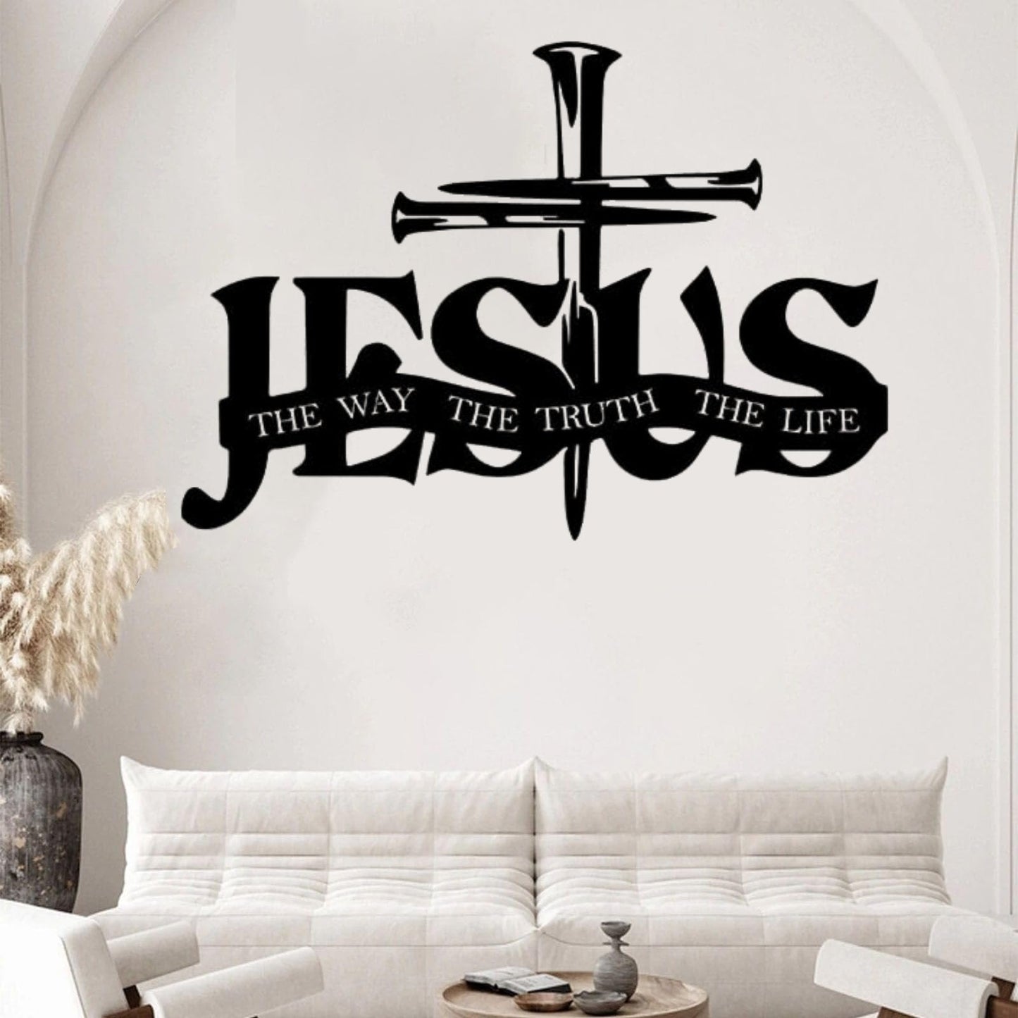 (🎁Letzter Tag 49% OFF)🔥Jesus & Kreuz Design Wandkunst - ⌛Limited Handmade Series