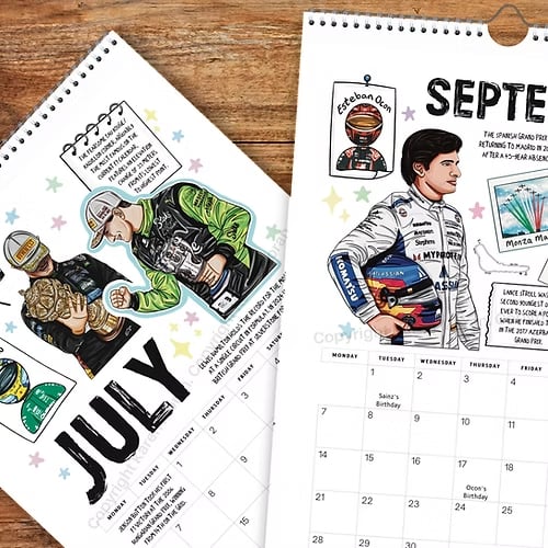 🏎️📅F1 Scrapbook Race Calendar 2026 – Der ultimative Wandkalender für Rennsportfans