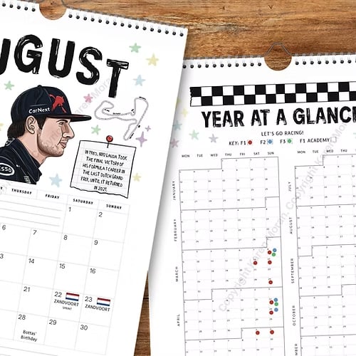 🏎️📅F1 Scrapbook Race Calendar 2026 – Der ultimative Wandkalender für Rennsportfans
