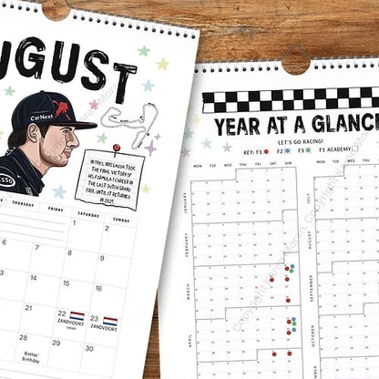 🏎️📅F1 Scrapbook Race Calendar 2026 – Der ultimative Wandkalender für Rennsportfans